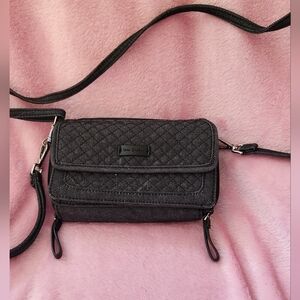 Vera Bradley Charcoal Quilted Crossbody Bag